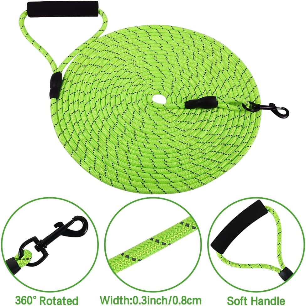 Vivifying Floating Long Dog Leash - 32ft / Green - image 3