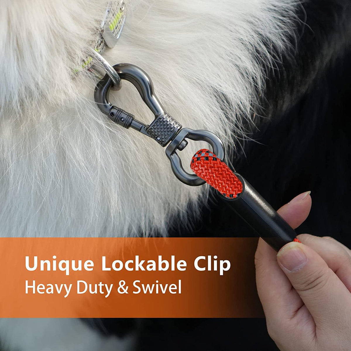 30 FT Dog Leash, Obedience Recall Training Agility Lead - 15ft*3/8" / Red - image 2
