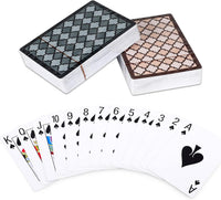 Teskyer Waterproof Plastic Playing Cards, 2 Decks, Large Index – Fun for Kids & Family - 2 Pack (Standard Index)