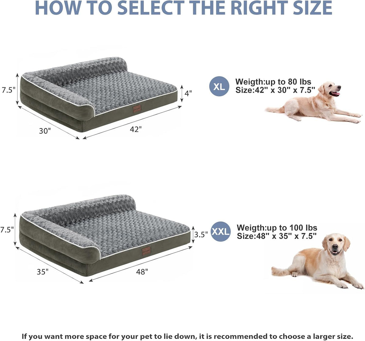 Orthopedic Washable Dog Bed - Dark Green / 42.0"l x 30.0"w x 7.5"th - image 4