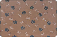 Pet Cat Dog Food Mat Non Slip Mat for Dog Water Bowl Mat Quick Dry - Brown / 18.1*11.8 in - image 2