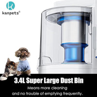 Pet Grooming Kit with 3.4L Oversized Vacuum Suction - 99% Pet Hair Removal - Professional Dog Clippers & Shedding Tools for Cats, Teddy, Poodle, Golden Retrievers