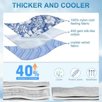 BEAUTYZOO Cooling Mat for Large Dogs, Self-Cooling - Hawaii Blue / 48.0"L x 28.0"W x 1.0"Th(L) - image 3