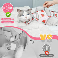 Supet Cat Grooming Hammock, Self-Adhesive Cat Nail Clipper Hammock, Soft Fabric Cat Wrap for Cutting Nails, Quickly Calm Down for Medicine, Teeth Brushing, Ear Cleaning