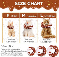 Cat Cone Collar Soft, Cat Recovery Collar for Wound Healing Cute Cat Adjustable Cat Cones to Stop Licking Comfortable Lightweight Neck Elizabethan Collars for Cats Purple
