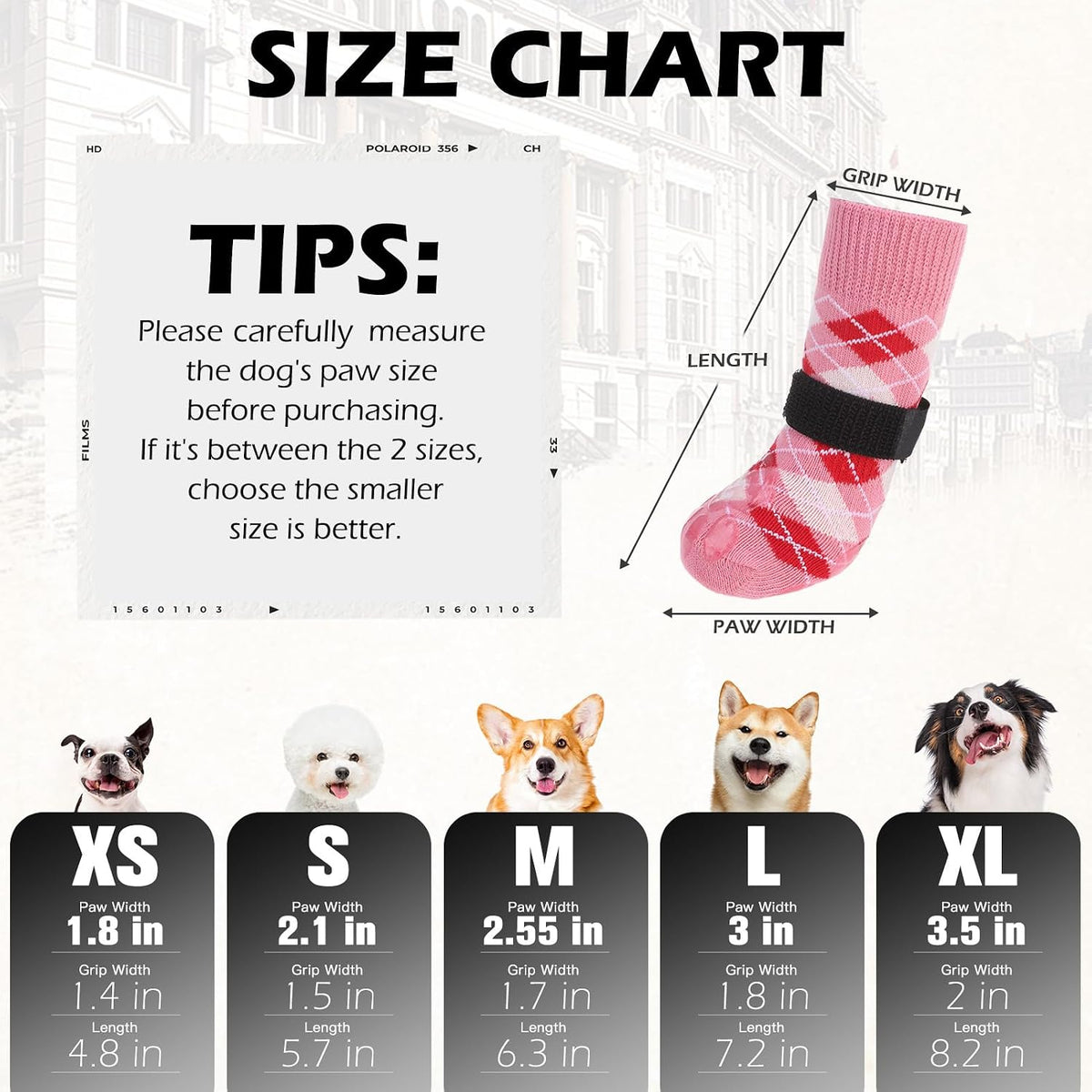 EXPAWLORER Dog Socks to Prevent Licking Paws - Small / Pink - image 2