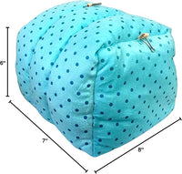 WOWOWMEOW Guinea-Pigs Bed,Hamster Bed,Small Animals Warm Hanging Cage Cave Bed (L, Dot- Blue)