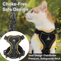 Cat Harness and Leash, Reflective Cat Harness Escape Proof for Walking, Adjustable Kitten Harness - Large / Turquoise - image 3