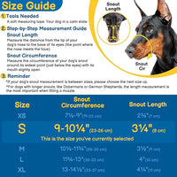 BARKLESS Basket Muzzle for Dogs, Humane Muzzle to Prevent Biting and Scavenging, Snap-on Treat Cover Helps Dogs Acclimatize Mouth Cover, Adjustable Mouth Guard for Positive Training, Grooming