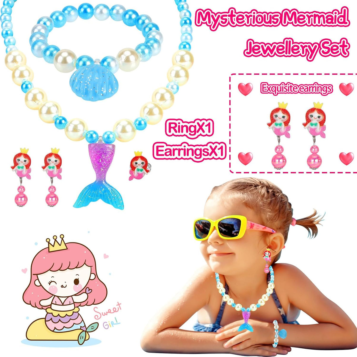 Jewelry Toys-for-Girls, Toddler Girl Toys Age 6-8 - Pink - image 3