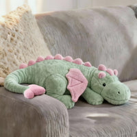 ARELUX Large 36in Cute Dragon Stuffed Animals Plush Toy Soft Matcha - Matcha Green / 36inch