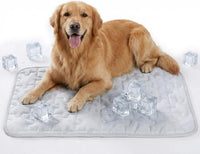 Cooling Dog Mat Large, Breathable 3D Mesh No-Gel Pad - Gray / 36" * 23"