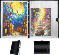 ALL4JIG 25.98"×30.31" Puzzle Binder - Black-Blue / Large
