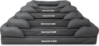 The Dog’s Bed, Dog Bed XXL Grey 51.5x39, Memory Foam, Pain Relief: Arthritis, Hip & Elbow Dysplasia, Post Surgery, Lameness, Supportive, Calming, Waterproof Washable Cover, Veterinary Approved