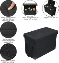 Car Back Seat Extender for Large Dogs up to – Essentials for Dogs - Black+Fur Remover Brush - image 3