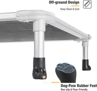 Veehoo Chew Proof Elevated Dog Bed, Cooling Raised Pet Cot - Black Silver / 32.0"L x 25.0"W x 7.0"Th - image 4