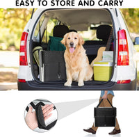 Folding Dog Stairs for Car, 16.9" Wide 4-Step Non-Slip Pet Steps – Essentials for Dogs - Black / 20In-4 Steps - image 4