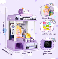 CWLAKON Claw Machine for Kids Boys Dinosaur Toys - Purple - image 4