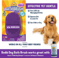 Bodhi Dog Shampoo Brush - Pet Grooming & Bath Supplies for Dogs and Cats - Bath Brush for Long - 2 Pack / Purple - image 4