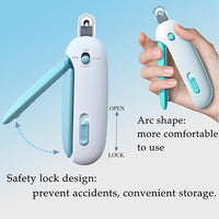 Pet Gromming Kit Nail Clipper&Hair Brush for Dog&Cat Brush Self Cleaning Slicker Brush with Release Button, Dog Shedding Brush for Cat Grooming Comb Rabbit Nail Clipper with Nail File Dog Claw Trimmer