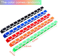 Yeetec mini snake cube puzzle 9 pack, 24 block twist toys in assorted two-tone colors - view 2