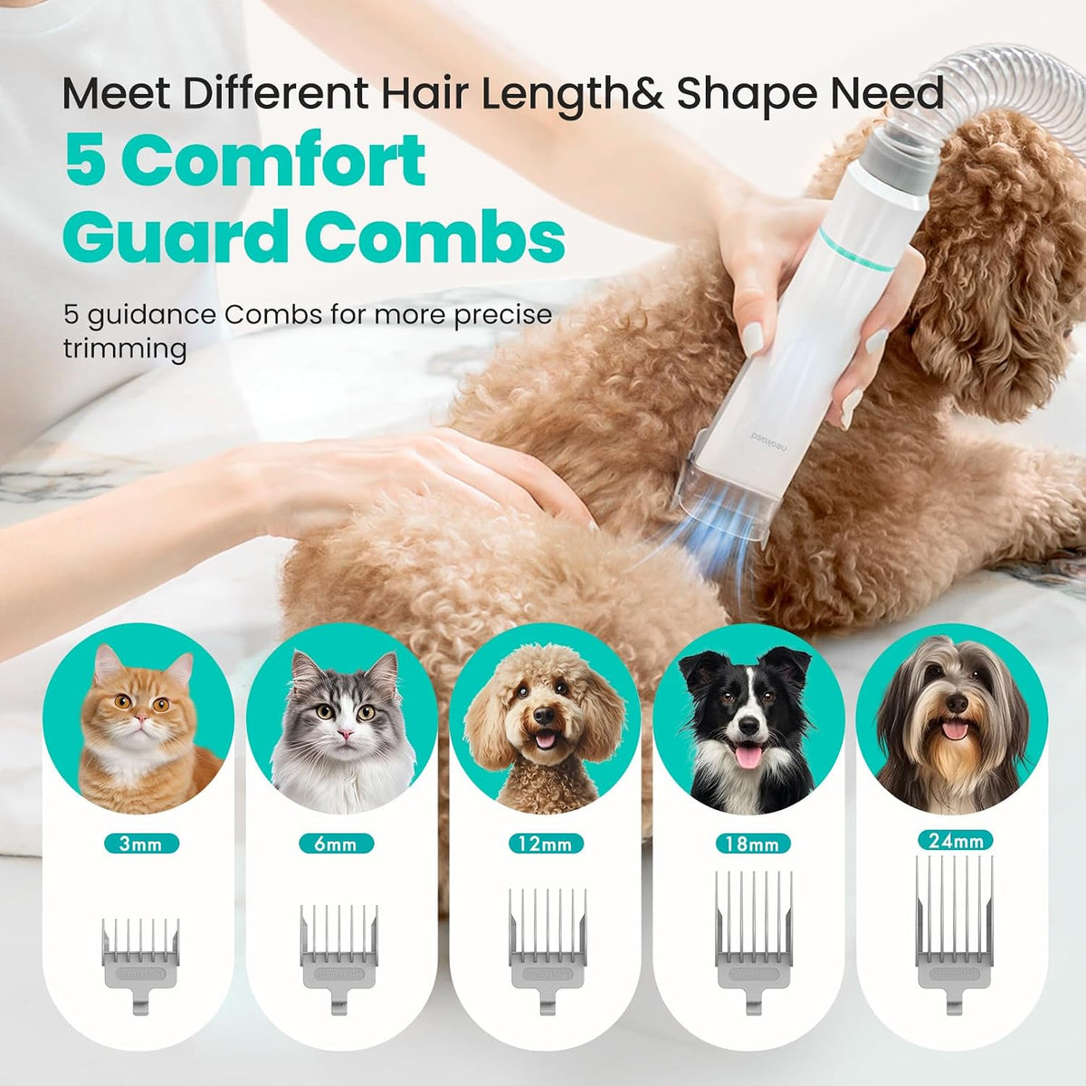 Neakasa P2 Pro Dog Grooming Kit - White - image 4