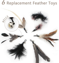 SONGWAY Interactive Cat Feather Toy Set - Black - image 2