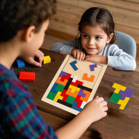 3 Otters Wooden Tangram Puzzle - Medium - image 4