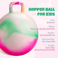ZOOJOY 18 inch blue dinosaur hopper ball for kids with handle - view 8