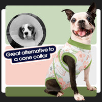 Dog Surgery Suit, Surgical Suit for Dogs, Dog Onesie for Surgery – Essentials for Dogs - Xl(back:20.1-24.8in,wt:42-75lbs) / Rabbit Flower - image 3