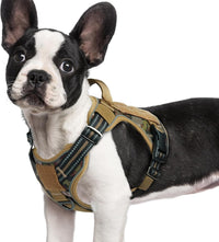 rabbitgoo Tactical Dog Harness for Large - Desert Camo / S(Chest:16.1"-31.5",Neck:15.4"-21.6",Back:7.1")