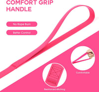 Wolfone Waterproof Dog Leash 10FT Long Line Training Leash for Dogs – Essentials for Dogs - 10ft x 0.75 IN / Pink - image 2