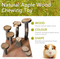Wooden Hamster Platform Climb Toy Cage Accessories for Gerbil Dwarf - Medium - image 4