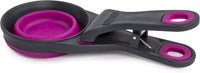 Dexas Popware for Pets Collapsible Klip Scoop - 1/2 Cup Capacity / Fuchsia - image 3