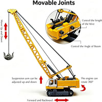 Tipmant 1:87 scale yellow die-cast alloy excavator toy truck with rotating arm - view 11