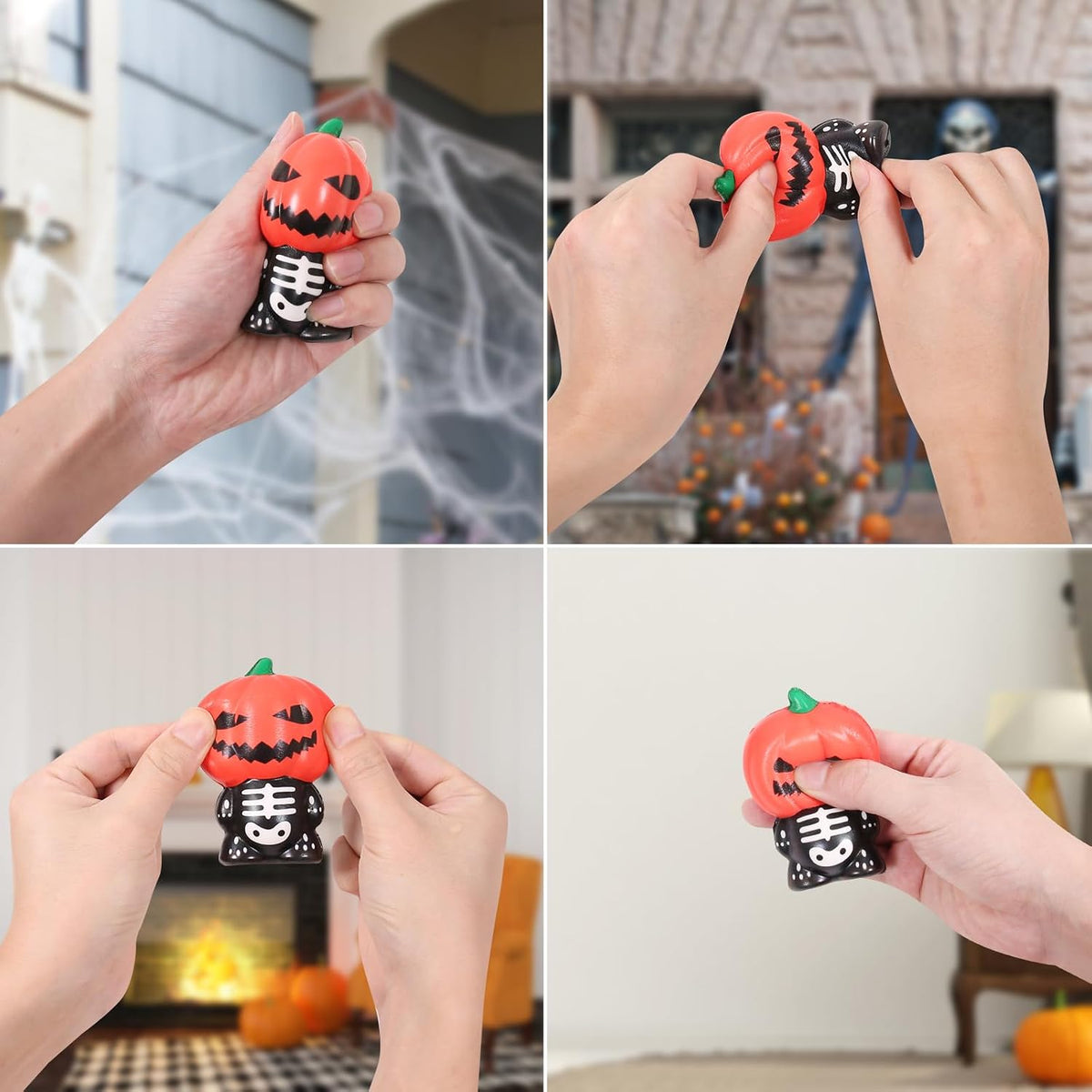 New 6 Packs-Halloween Squishies Toys Slow Rising - 6pcs-2 - image 2