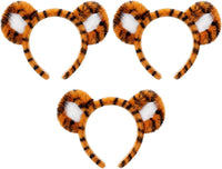 WILLBOND 3-pack plush cow ears headbands with horns for costumes - view 2