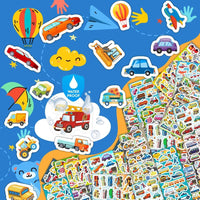 48 Sheets Stickers for Kids - 36 cars stickers - image 2