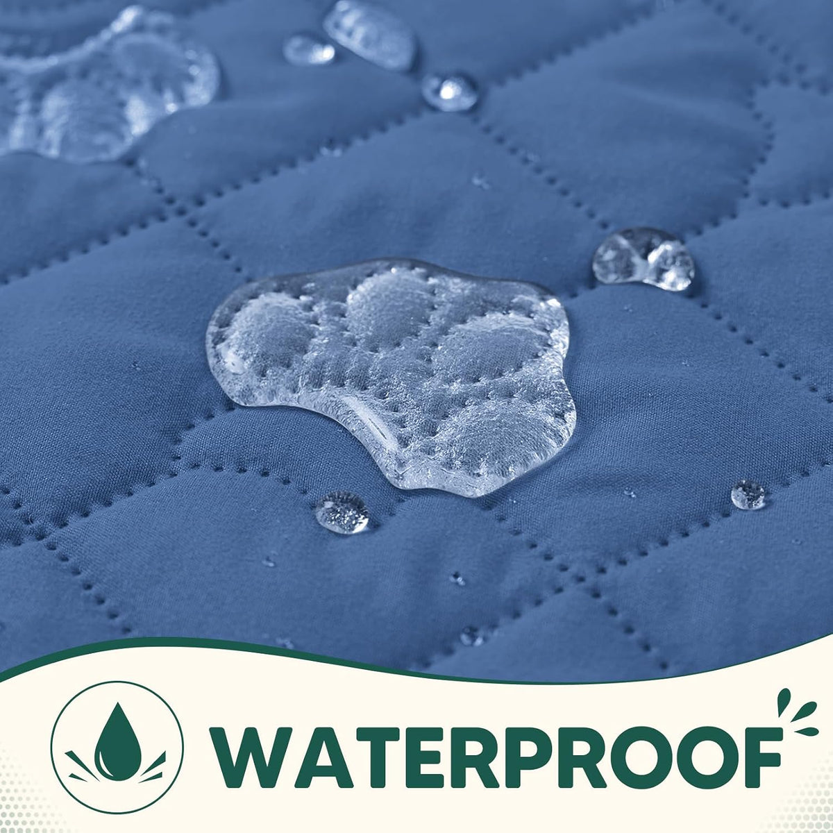 PAWFINITY Waterproof Dog Blanket for Couch - Blue / 30x53 Inch (Pack of 1) - image 2