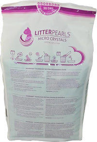 Litter Pearls Micro Crystals Unscented Non-Clumping Crystal Cat Litter with Odorbond, 10.5 Pounds