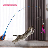 12PCS Interactive Kitten Toys - Cat Feather Toys - image 3