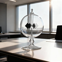 Clear Solar Power Crookes Radiometer Sun Light Energy Glass Windmill - image 3