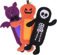 Christmas Dog Toys, Durable Crutch Bone Rope Toys 4 Pack - Skeleton & Pumpkin & Bat