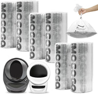 Waste Bags, Compatible with Litter Robot 4/5/3, Pre-Separated - Transparent-150pack