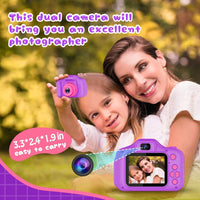 Seckton Upgraded Kids Selfie Camera - Purple - image 3