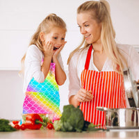 PASHOP rainbow unicorn kids apron 2 pack with front pockets in waterproof polyester - view 20