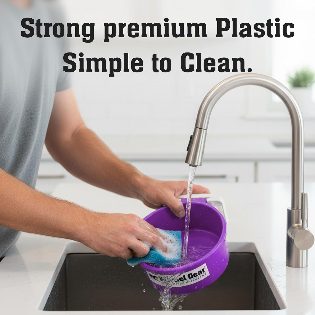Dog Crate Water Bowl No Spill - Purple - image 3