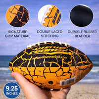 Wave Runner 9.25 inch waterproof junior football with textured grip for pool and beach - view 7