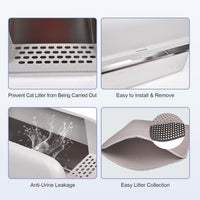 Henkelion Stainless Steel Cat Litter Box with Lid - M - image 4