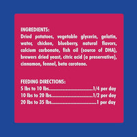 N-Bone Puppy Teething Rings Grain-Free Blueberry & BBQ Flavor Dog Treat, 6 Count Bag, 7.2-oz